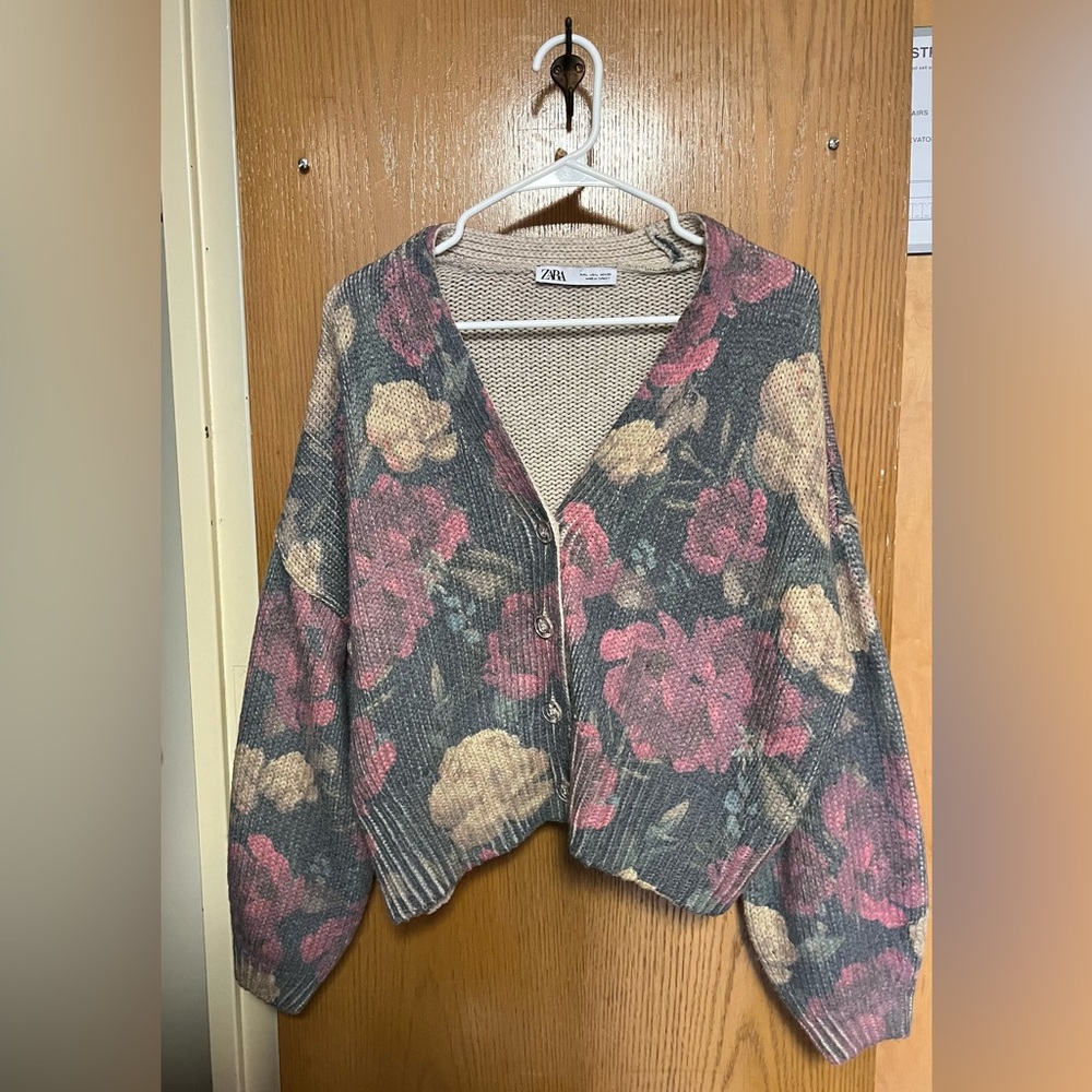 ZARA | oversize knit cardigan